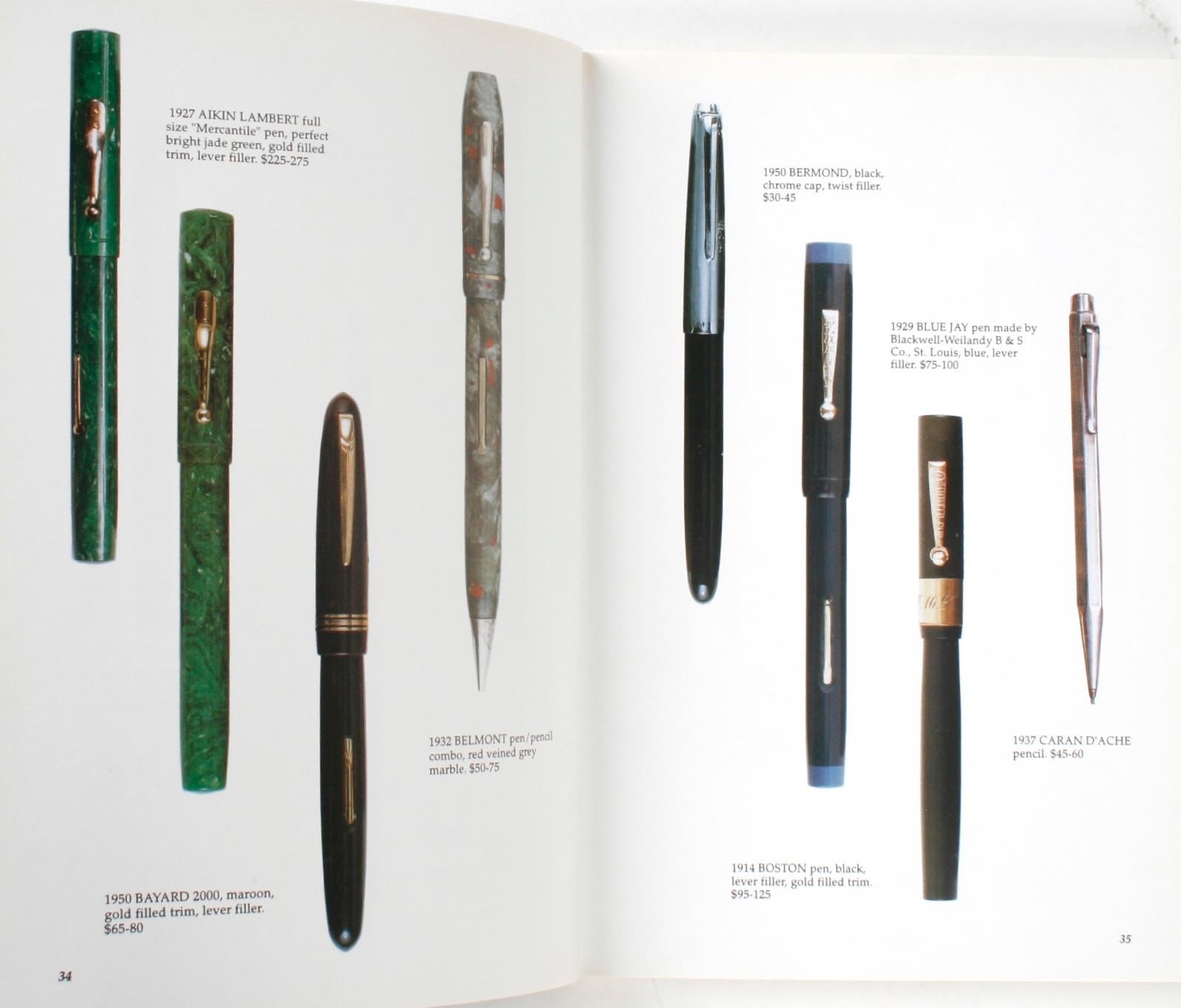 Américain Guide illustré des instruments d'écriture anciens par George Fischler, 1ère édition en vente