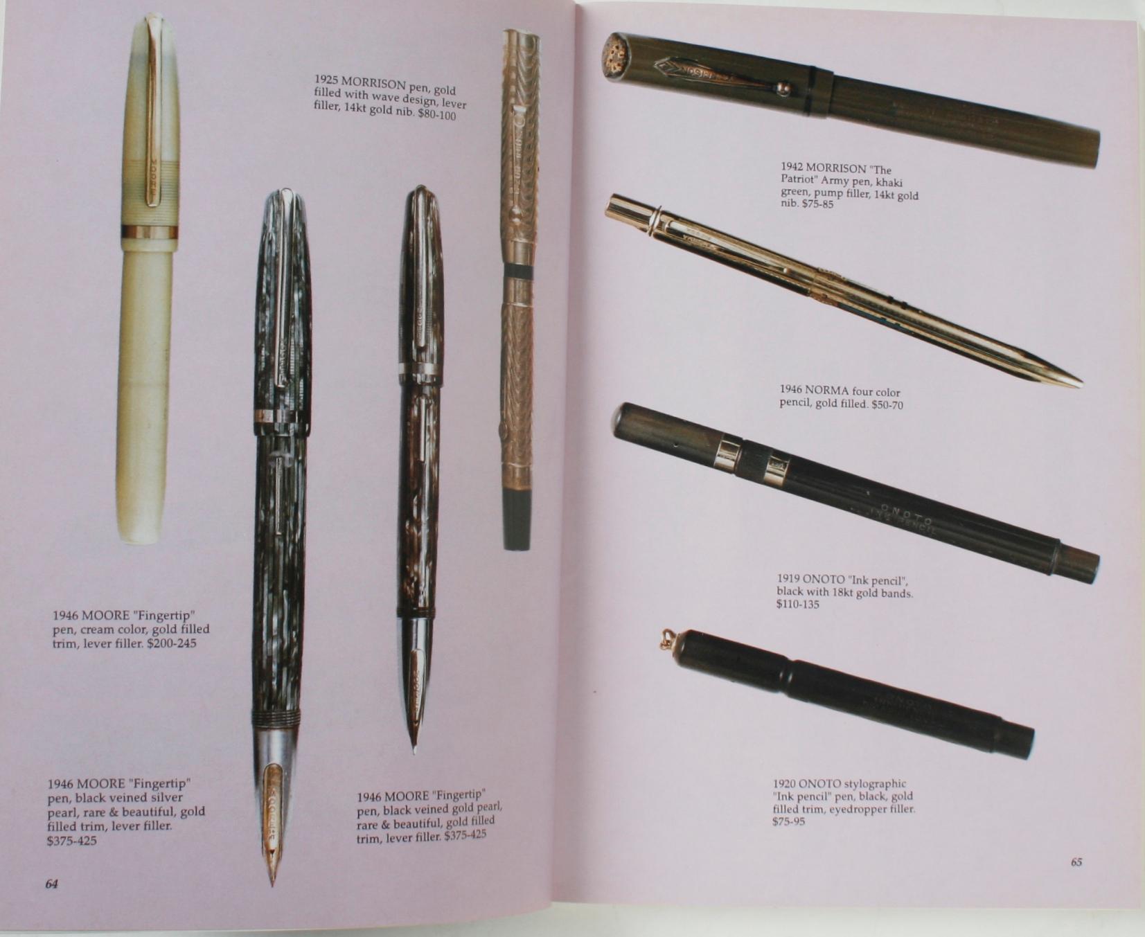 Guide illustré des instruments d'écriture anciens par George Fischler, 1ère édition Excellent état - En vente à valatie, NY