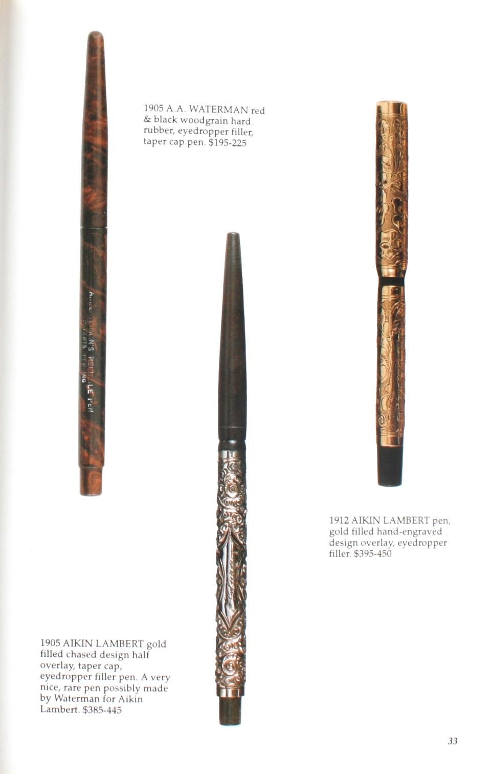 Papier Guide illustré des instruments d'écriture anciens par George Fischler, 1ère édition en vente