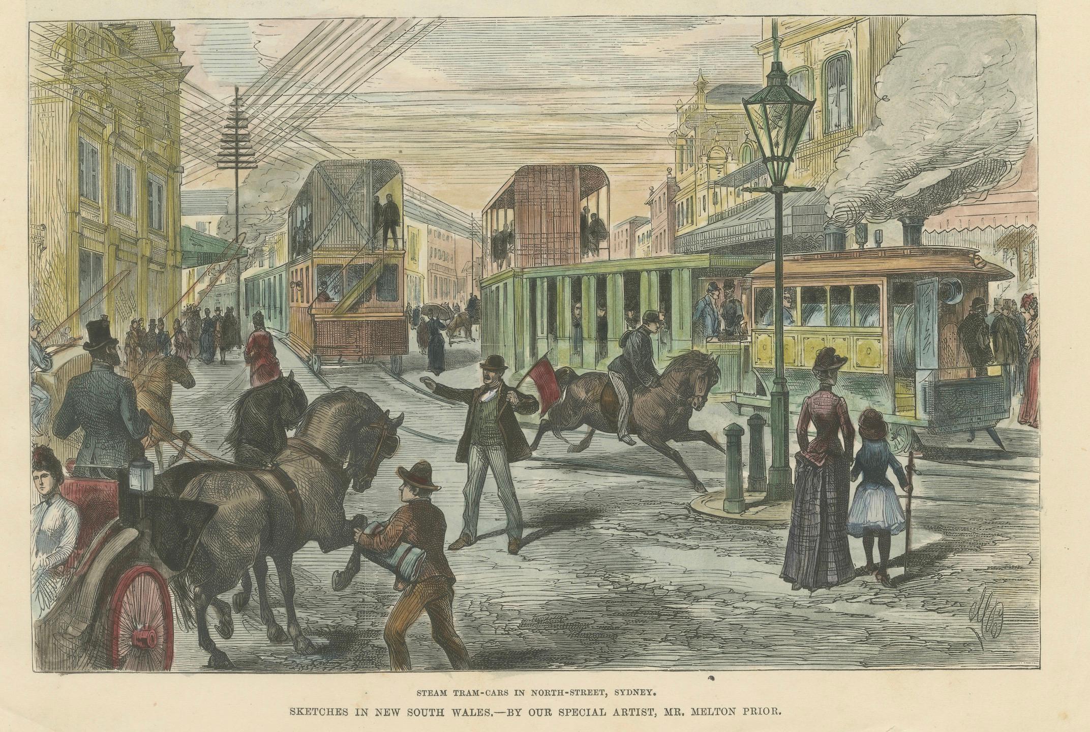 Illustrierte London News 1889-Szenen: Kanada und New South Wales, handkoloriert im Zustand „Gut“ im Angebot in Langweer, NL