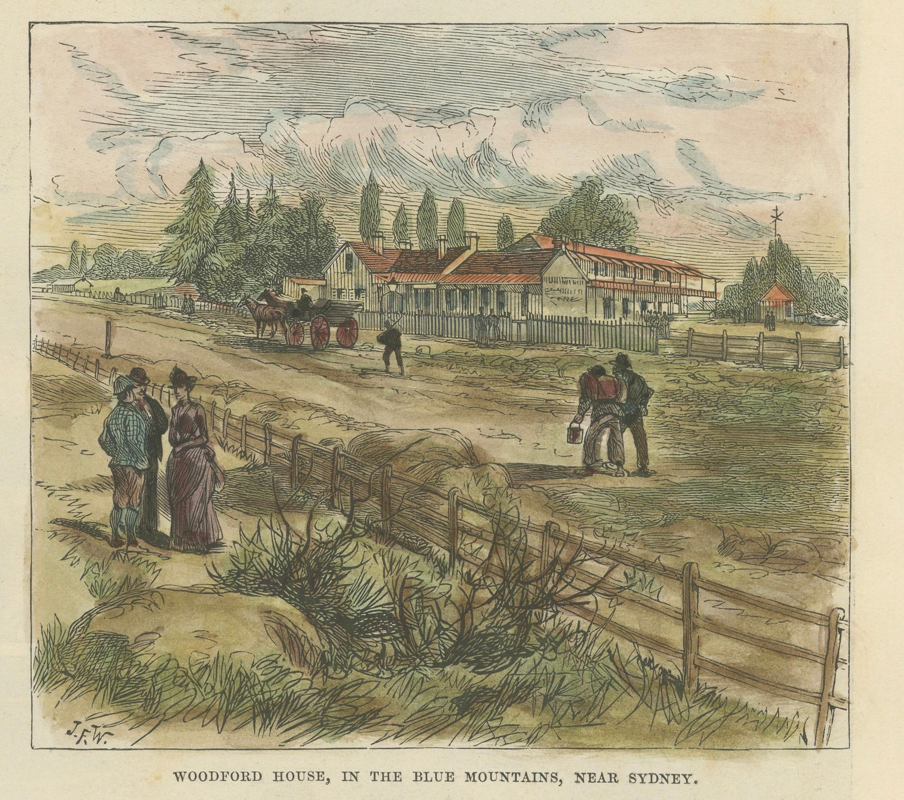 Illustrierte London News 1889-Szenen: Kanada und New South Wales, handkoloriert (Spätes 19. Jahrhundert) im Angebot