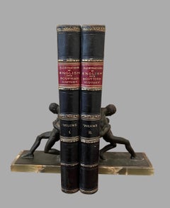 Illustrations of English and Scottish History in 2 Leatherbound Quarto Volumes