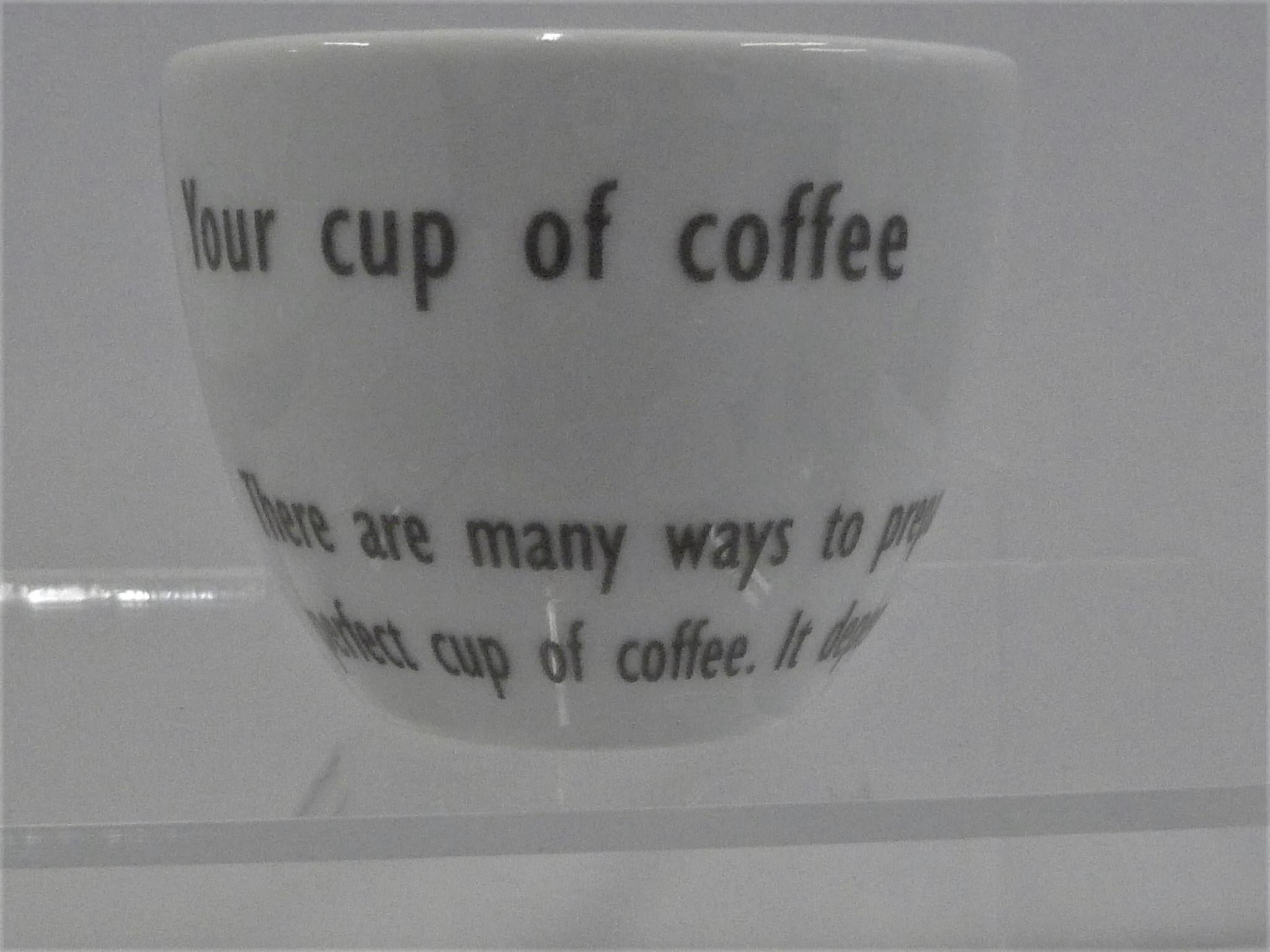 Porcelain Illy Collection, No Water No Coffee, Maria Joao Calisto 2002 Espresso Cups