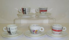 Illy Collection, No Water No Coffee, Maria Joao Calisto 2002 Espresso Cups