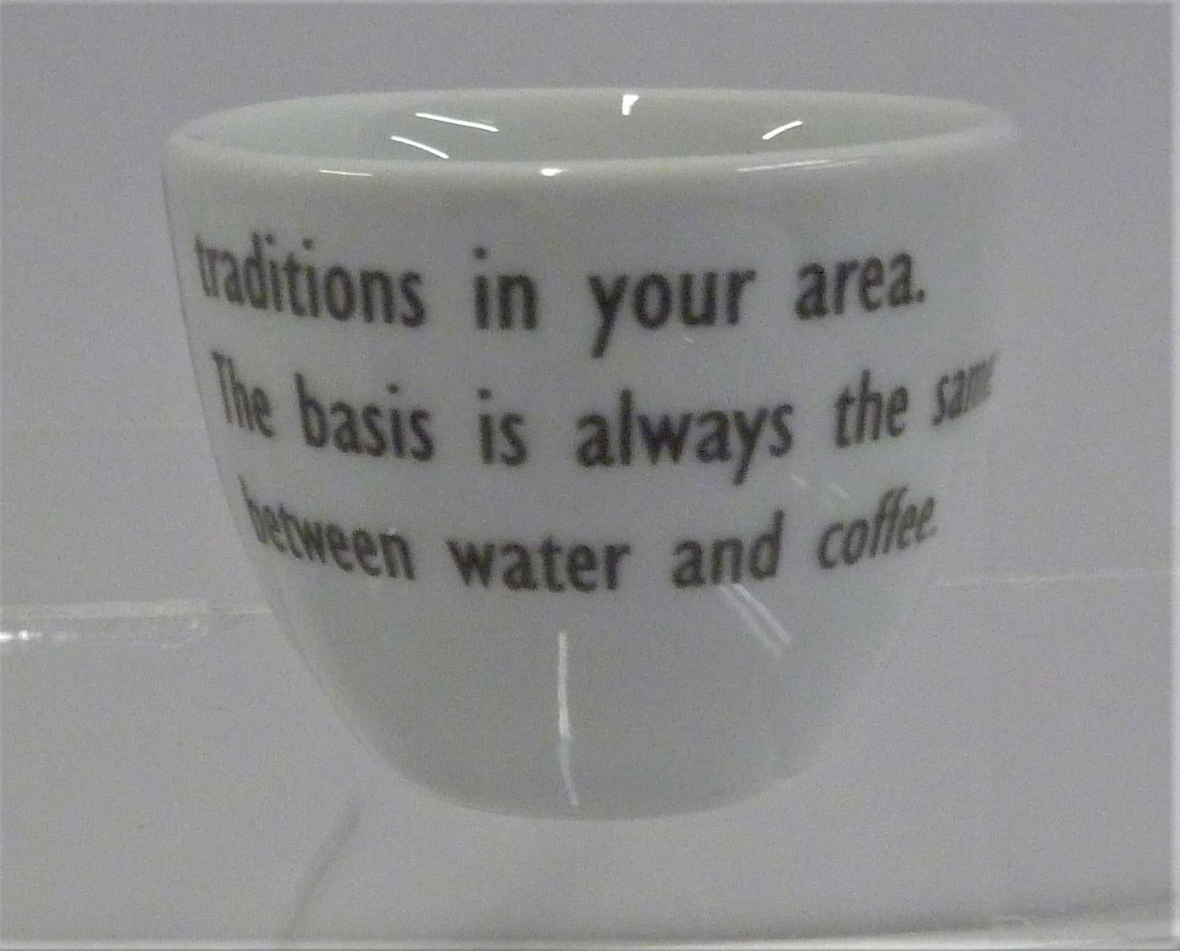 Italian Illy Collection, No Water No Coffee, Maria Joao Calisto 2002 Espresso Cups