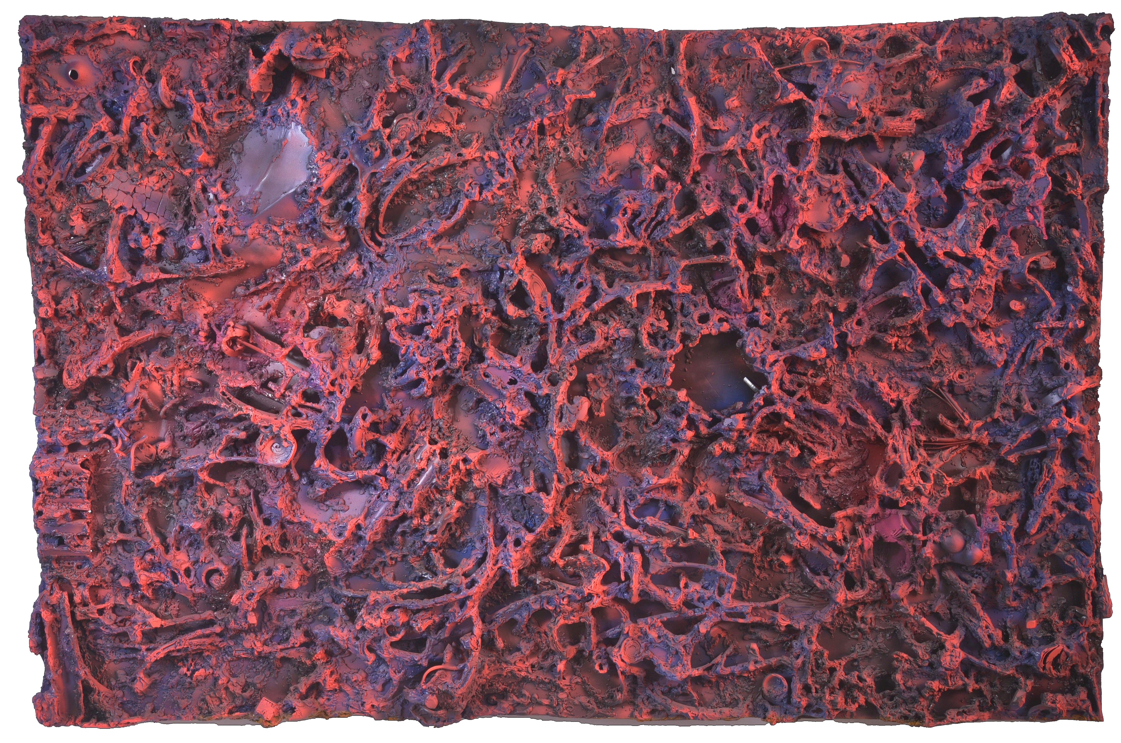"Estructuras amorfas 2" Escultura de pared 45 x 68 x 5 in Ed. 1/5 de ILLYA TIGOIS

Título: Estructuras amorfas 2, Carne
Técnica: acero y pintura acrílica (barniz)

"Estructuras amorfas" - es una serie de obras sobre emociones, asociaciones,