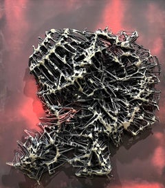 "Ecos" Escultura de pared 38 x 34 x 4 in Ed. 1/1 de ILLYA TIGOIS