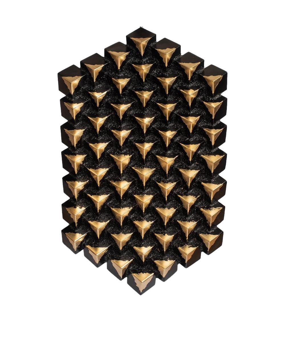 "Hexagon 3" Wall Sculpture 39 x 24 x 5 in Ed. 1/1 by ILLYA TIGOIS

Title: Hexagon 3
Unique sculpture 
Medium: steel & acrylic varnish,gold leaf


ABOUT THE ARTIST
Illya Trofymchuk is a Ukrainian sculptor and founder of the art association "Tigois