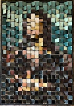 "Mono Lisa" Wall Sculpture 61.5 x 42.5 x 3 in Ed. 1/5 by ILLYA TIGOIS