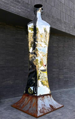 "Unity" Scultura in acciaio 158 x 39 x 20 in Edizione 1/3 di ILLYA TIGOIS