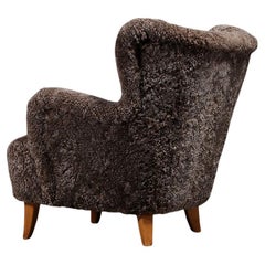 Ilmari Lappalainen for Asko 'Laila' Armchair in Sahara Sheepskin, 1950s
