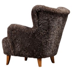Ilmari Lappalainen for Asko ‘Laila’ Armchair in Sahara Sheepskin, 1950s