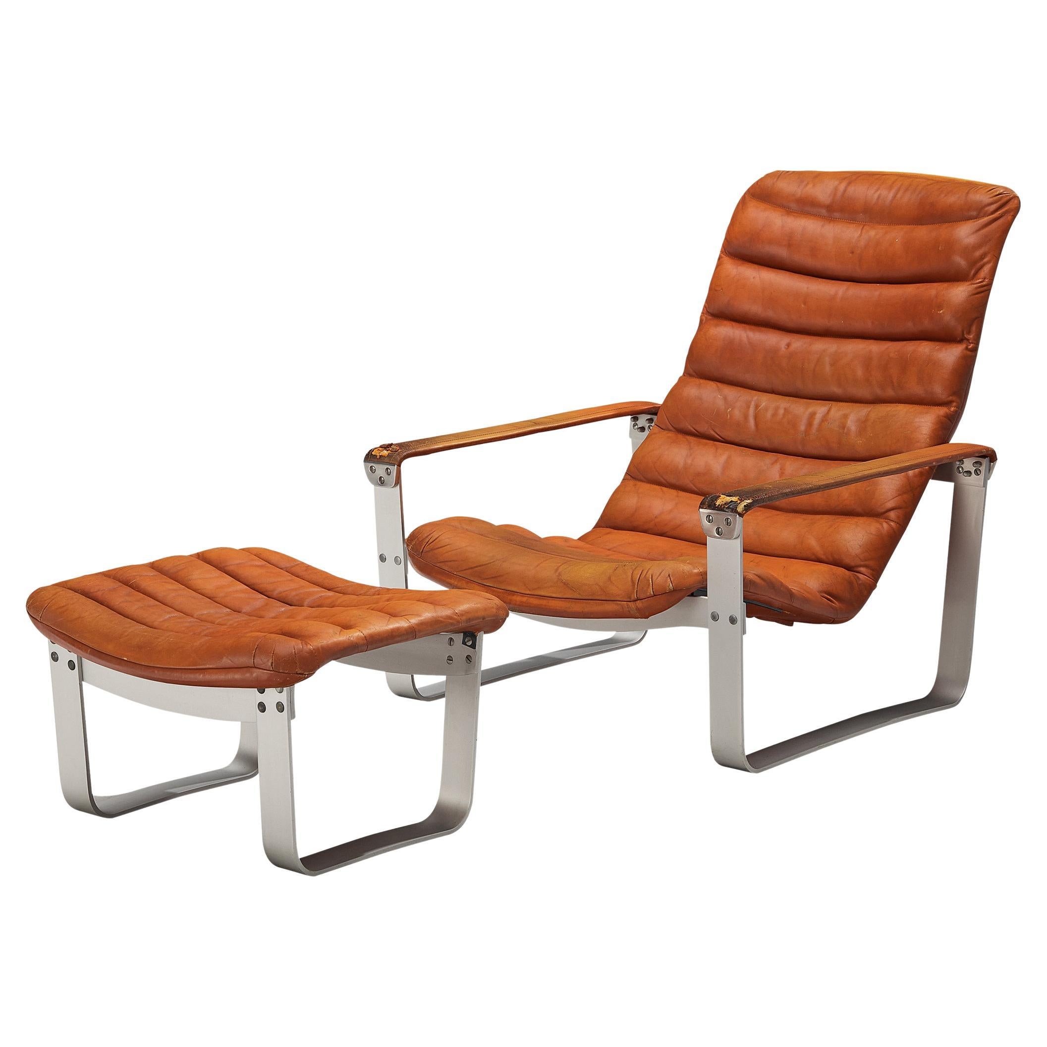 Ilmari Lappalainen for Asko 'Pulkka' Lounge Chair and Ottoman For Sale