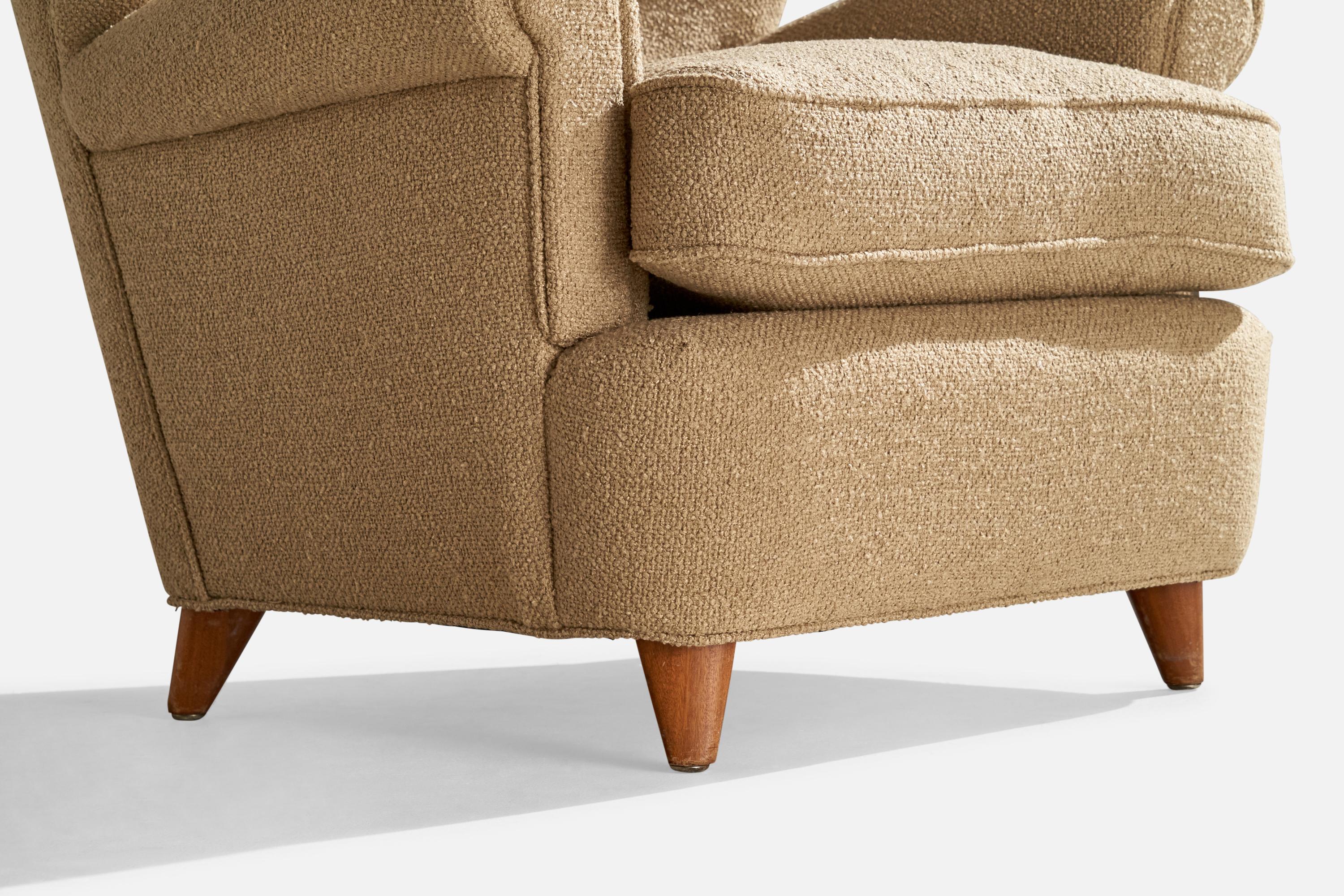 Ilmari Lappalainen, Silla de salón, Abedul, Tela, Finlandia, años 50 en venta 5