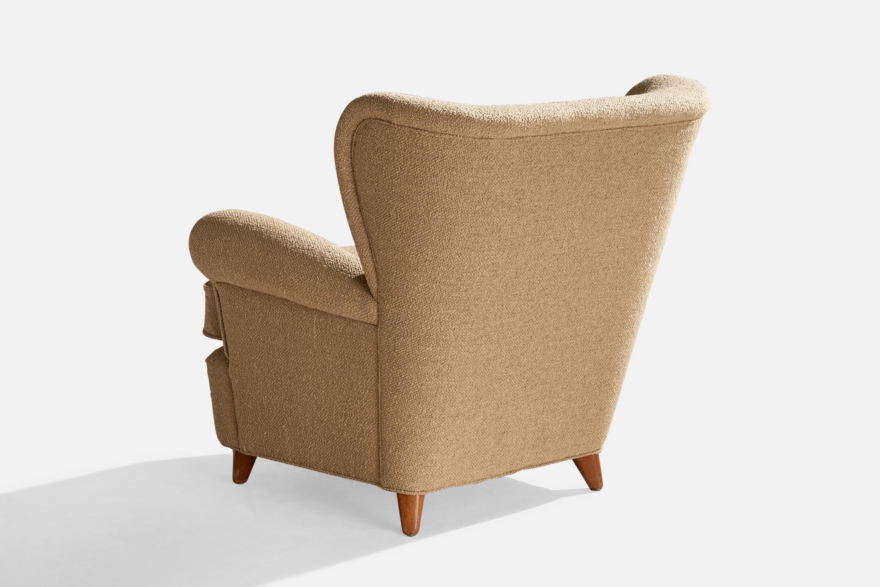 Ilmari Lappalainen, Silla de salón, Abedul, Tela, Finlandia, años 50 mediados del siglo XX en venta