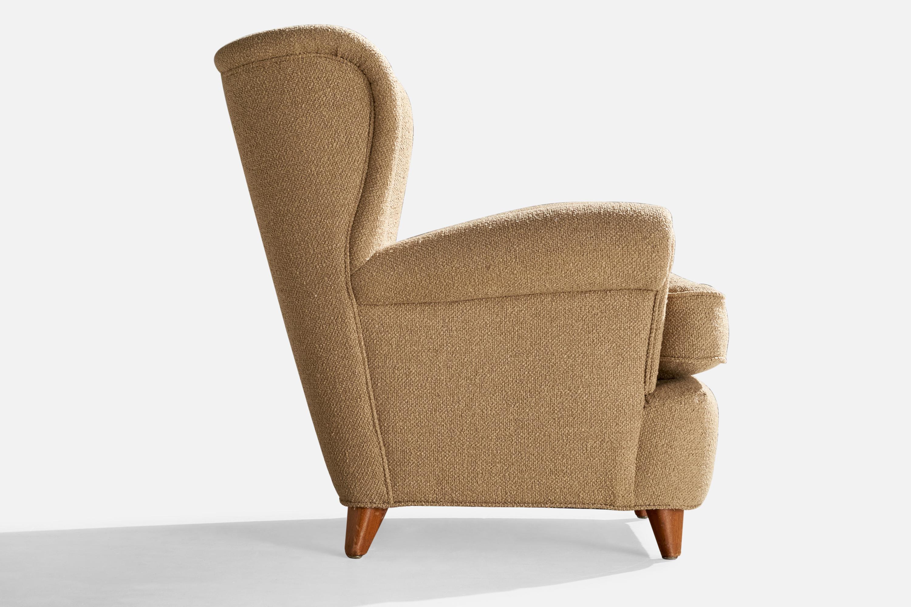 Ilmari Lappalainen, Silla de salón, Abedul, Tela, Finlandia, años 50 en venta 1