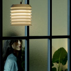 Ilmari Tapiovaara 'Maija' Pendant Lamp in Brass and White for Santa & Cole