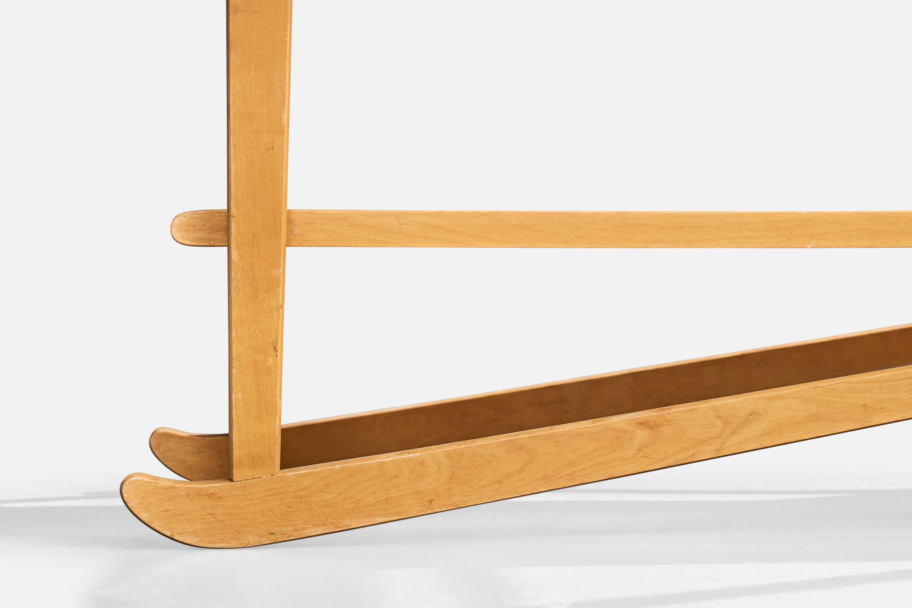 Mid-Century Modern Ilmari Tapiovaara, Bar Cart, Birch, Finland, 1940s For Sale