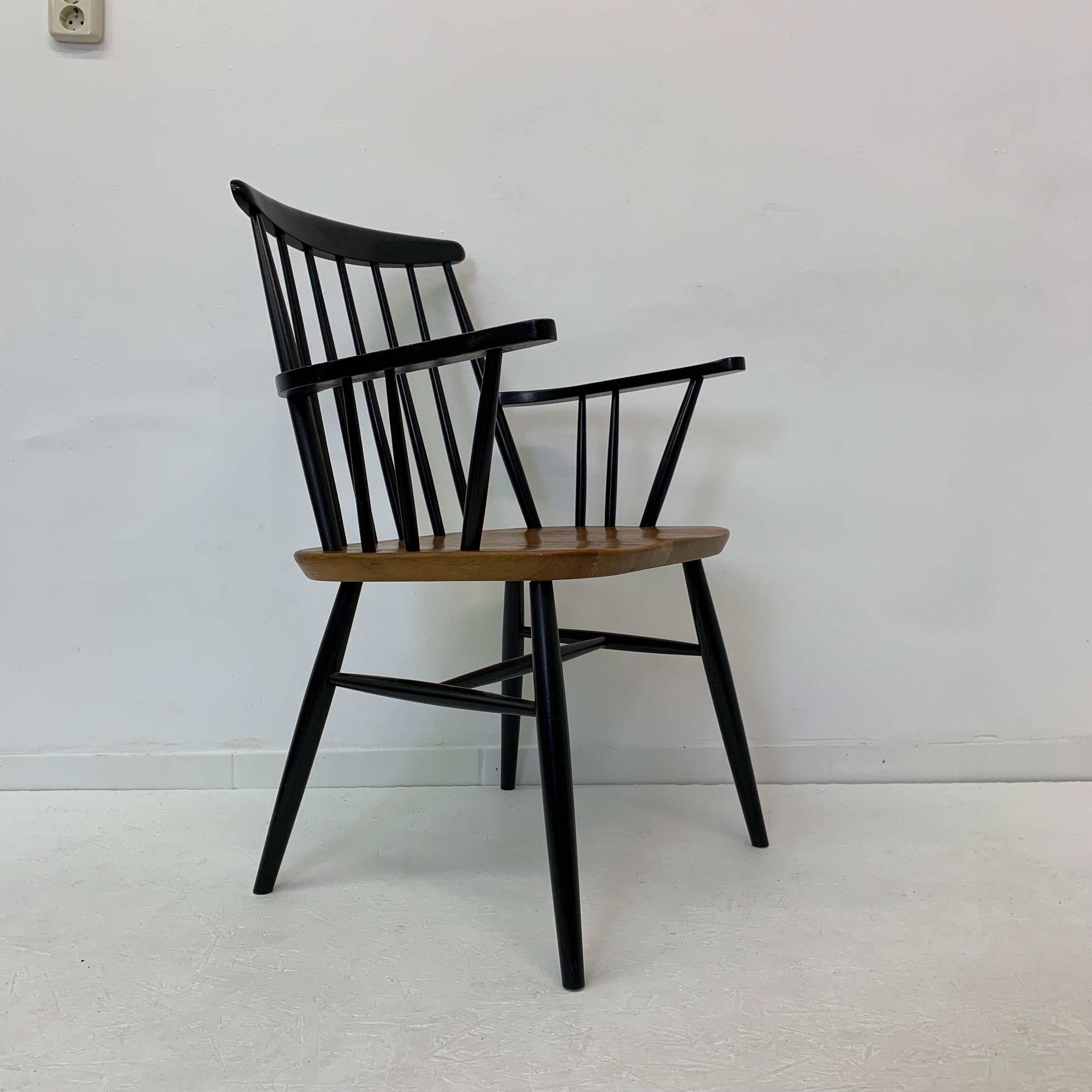 Ilmari Tapiovaara chair with armrest , 1960’s For Sale 7