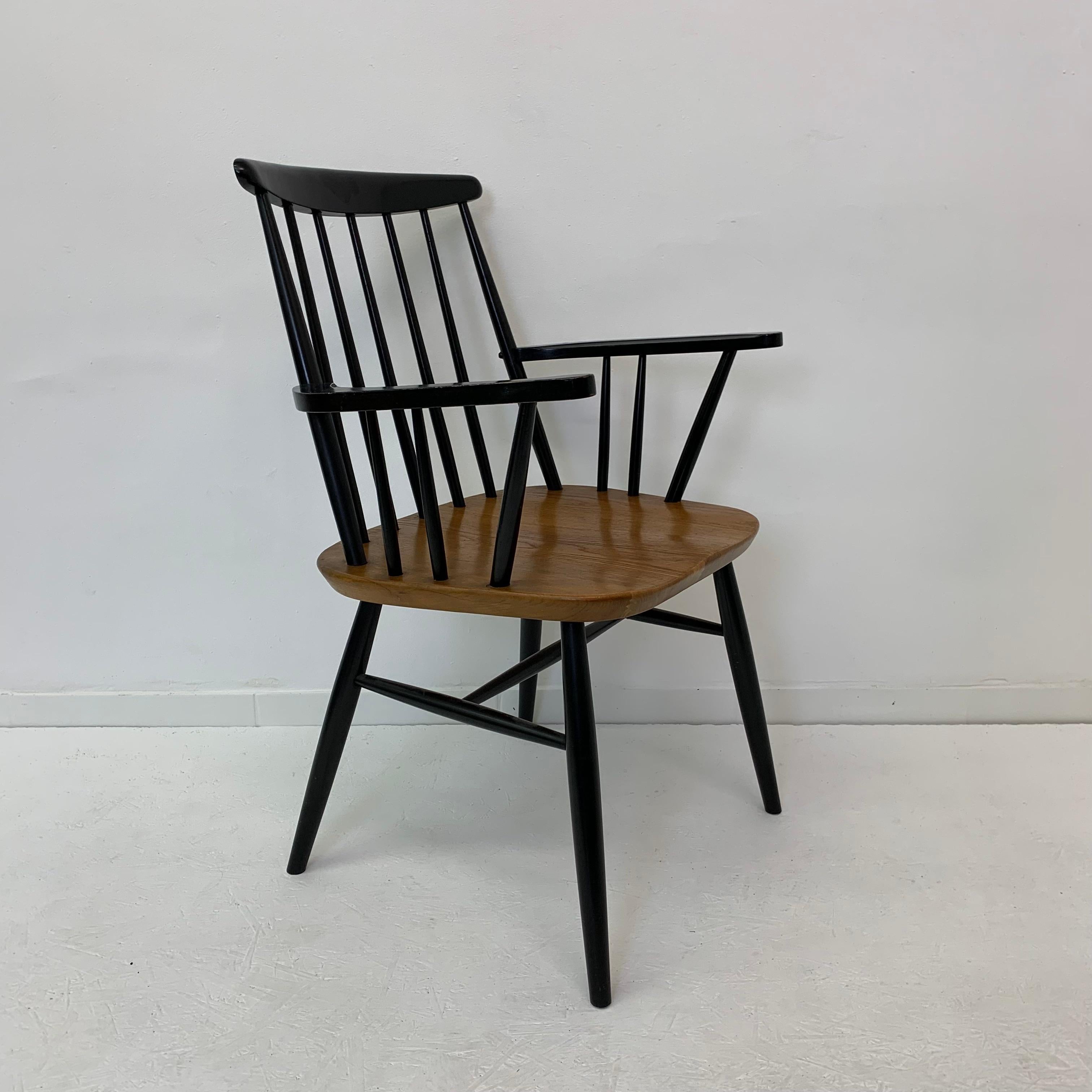 Ilmari Tapiovaara chair with armrest , 1960’s For Sale 10