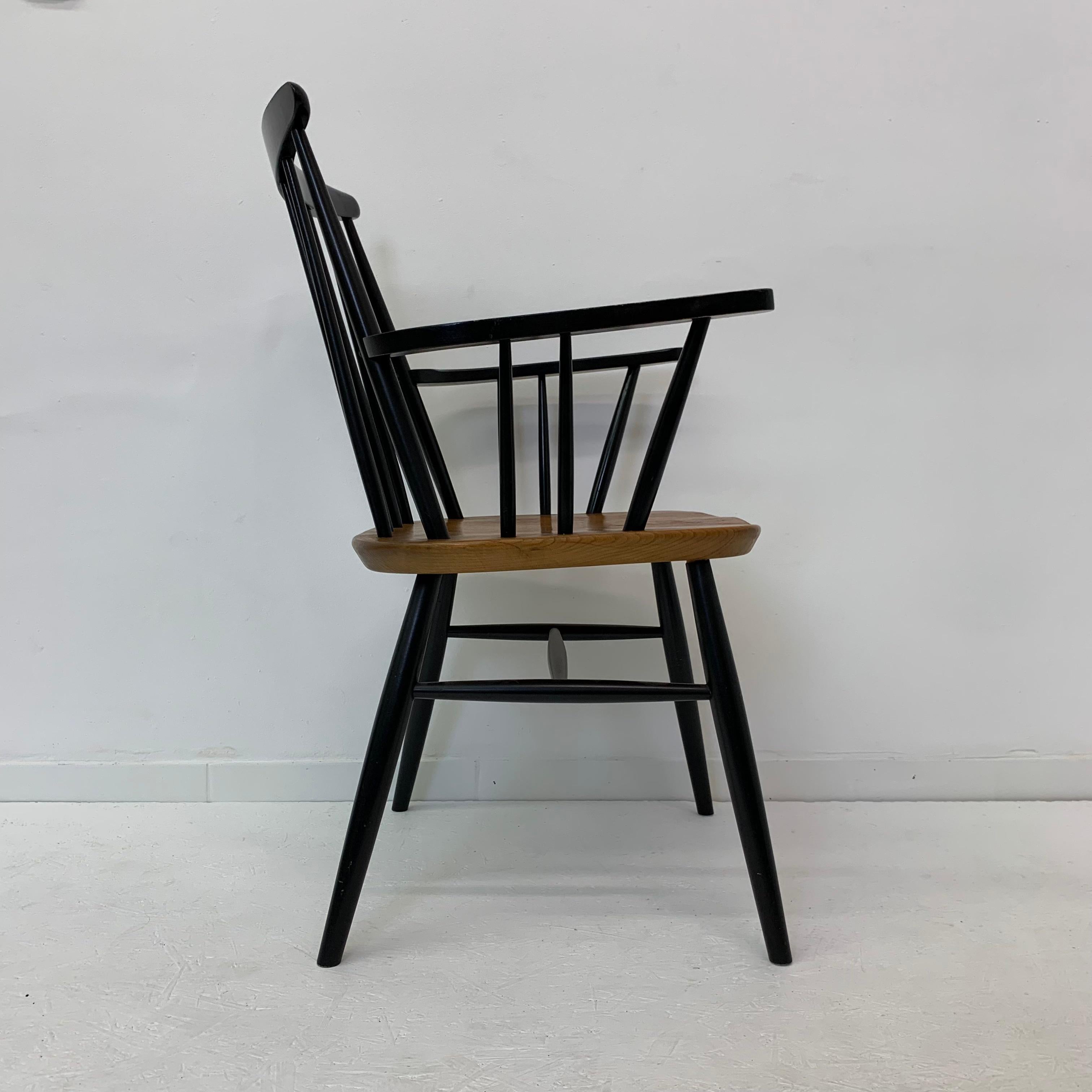 Ilmari Tapiovaara chair with armrest , 1960’s For Sale 11