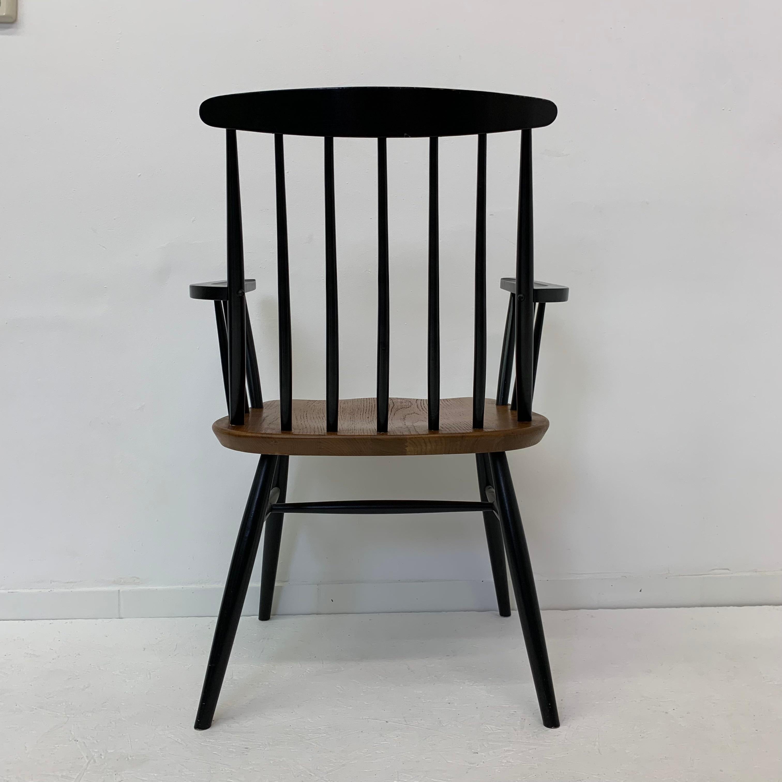 Ilmari Tapiovaara chair with armrest , 1960’s For Sale 12