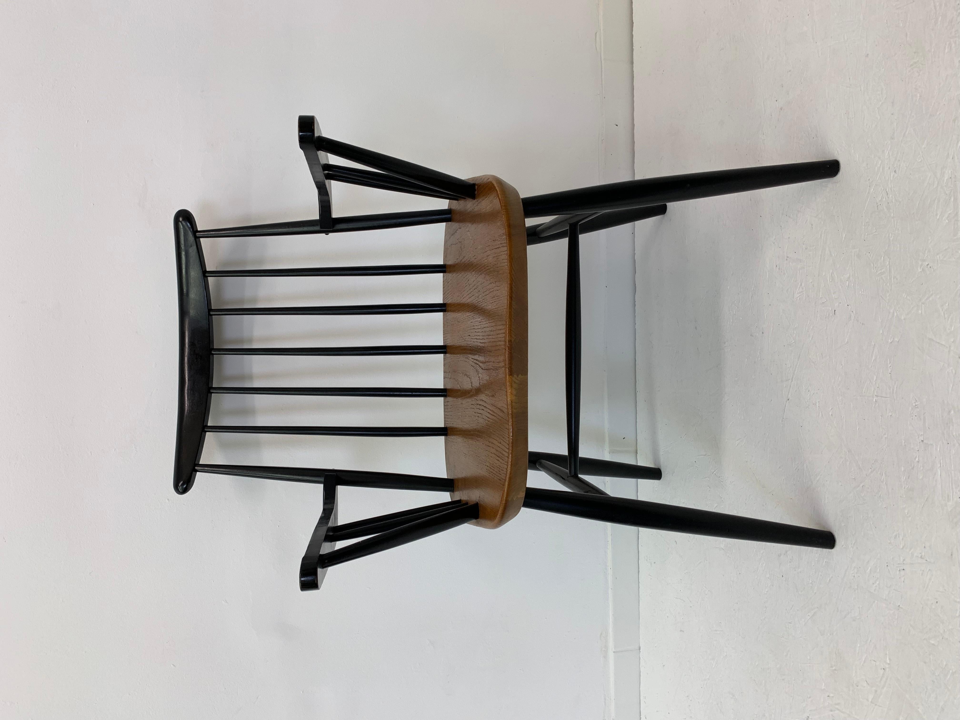Scandinavian Modern Ilmari Tapiovaara chair with armrest , 1960’s For Sale