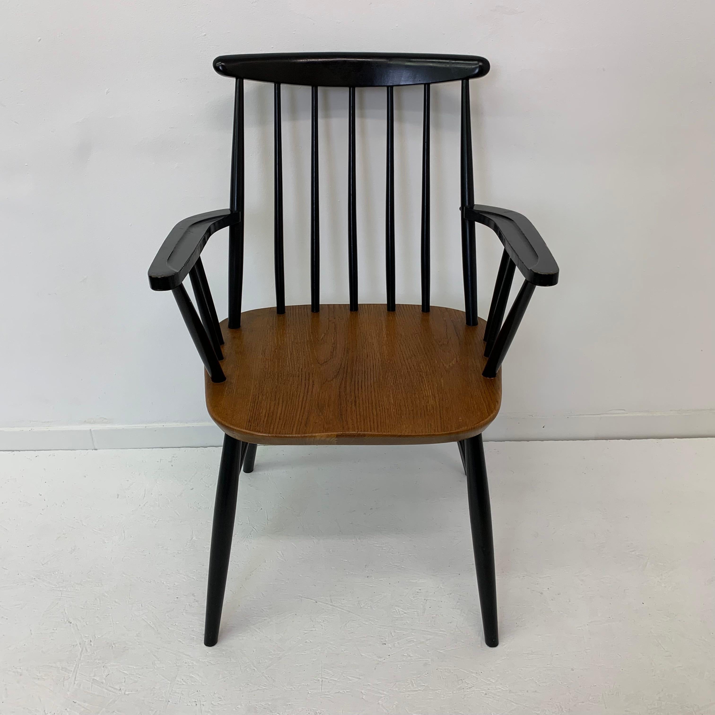 Mid-20th Century Ilmari Tapiovaara chair with armrest , 1960’s For Sale