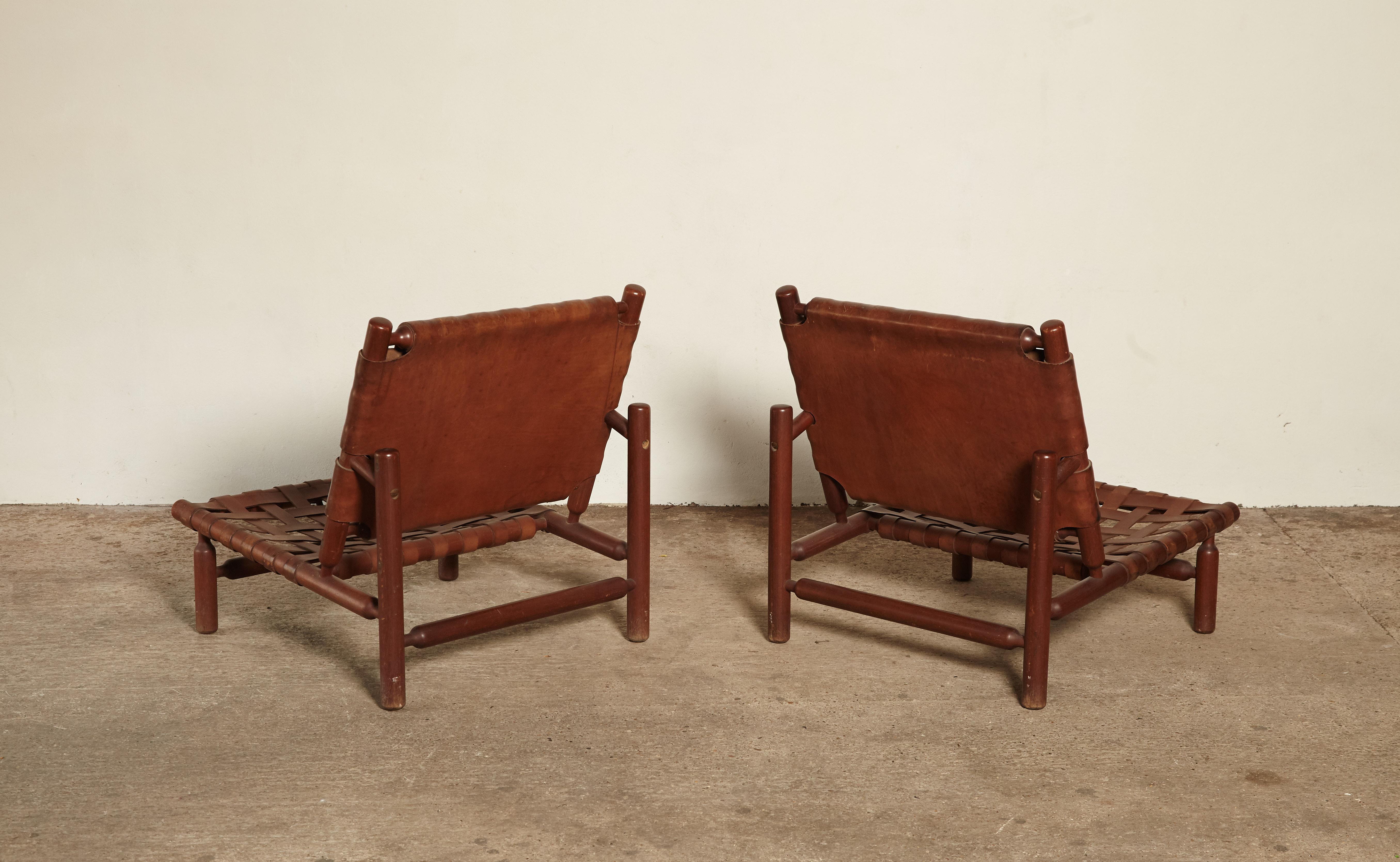 Ilmari Tapiovaara Chairs and Ottoman, Finland / Italy, 1950s For Sale ...