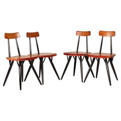 Ilmari Tapiovaara Designed Dining Room Set of Chairs for Laukaan Puu, 1950’s