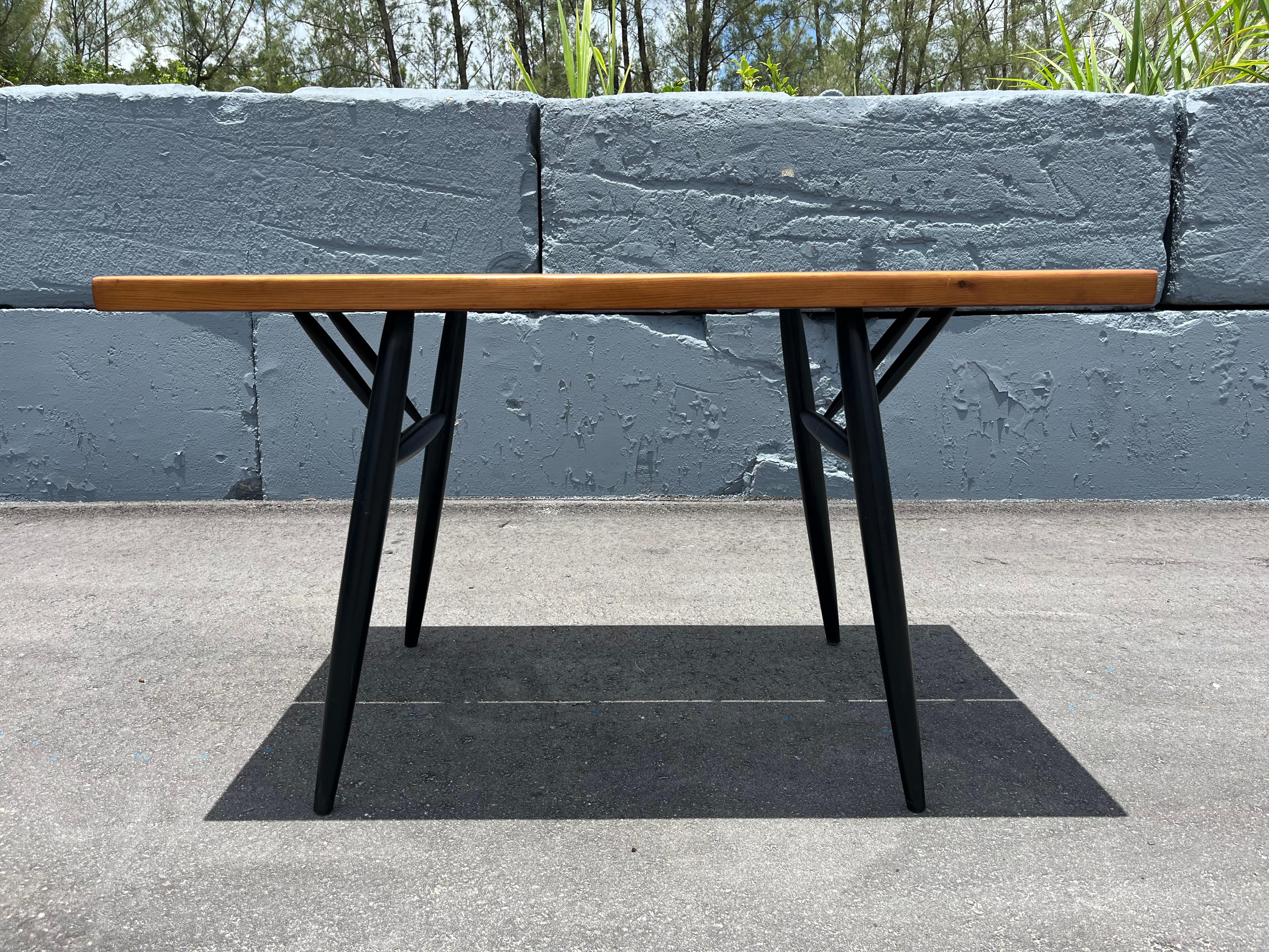 Table by Ilmari Tapiovaara for Laukaan Puu. Works also well as desk. The table is signed.
 