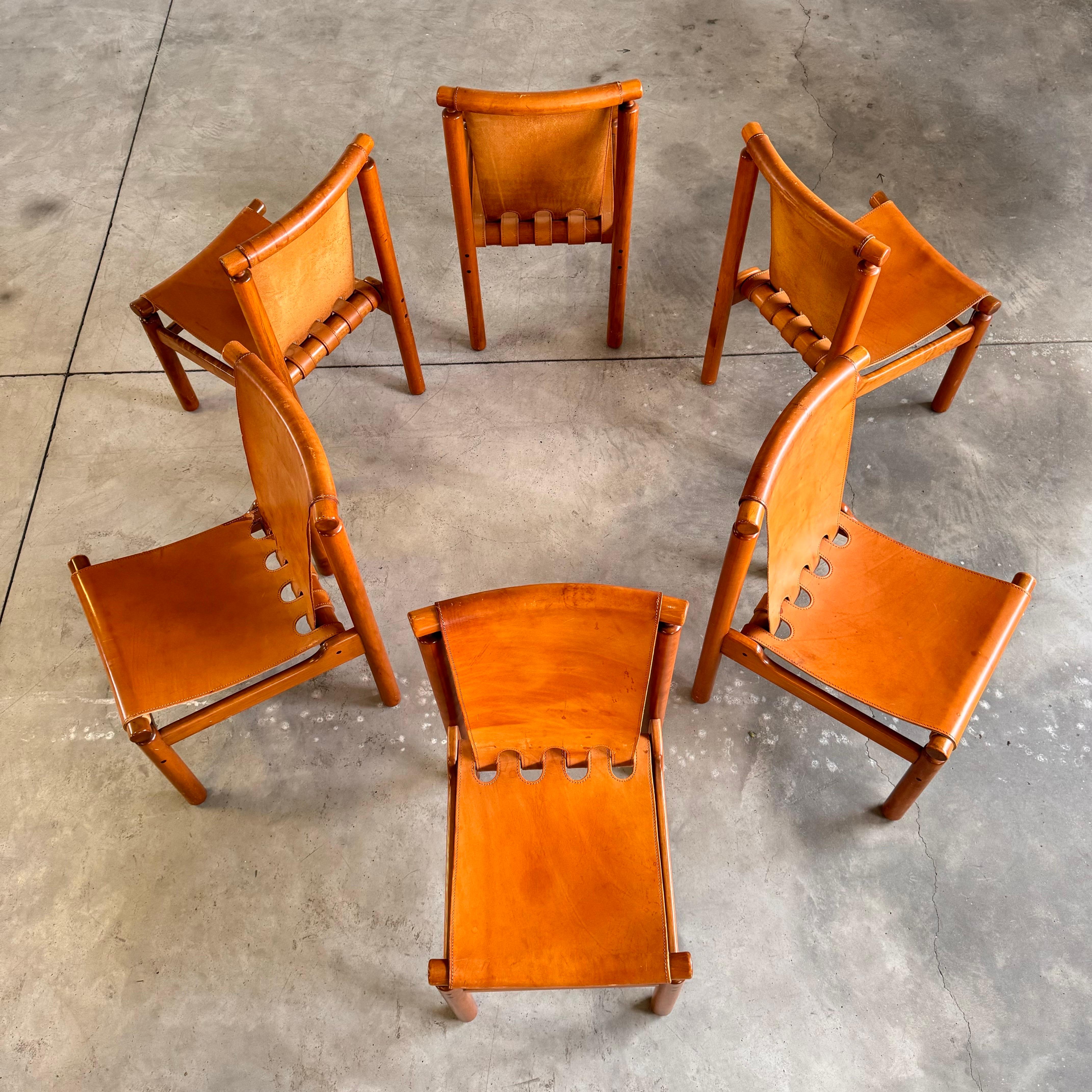Italian Ilmari Tapiovaara Dining Chairs by La Permanente Cantù, 1950s, Set of Six