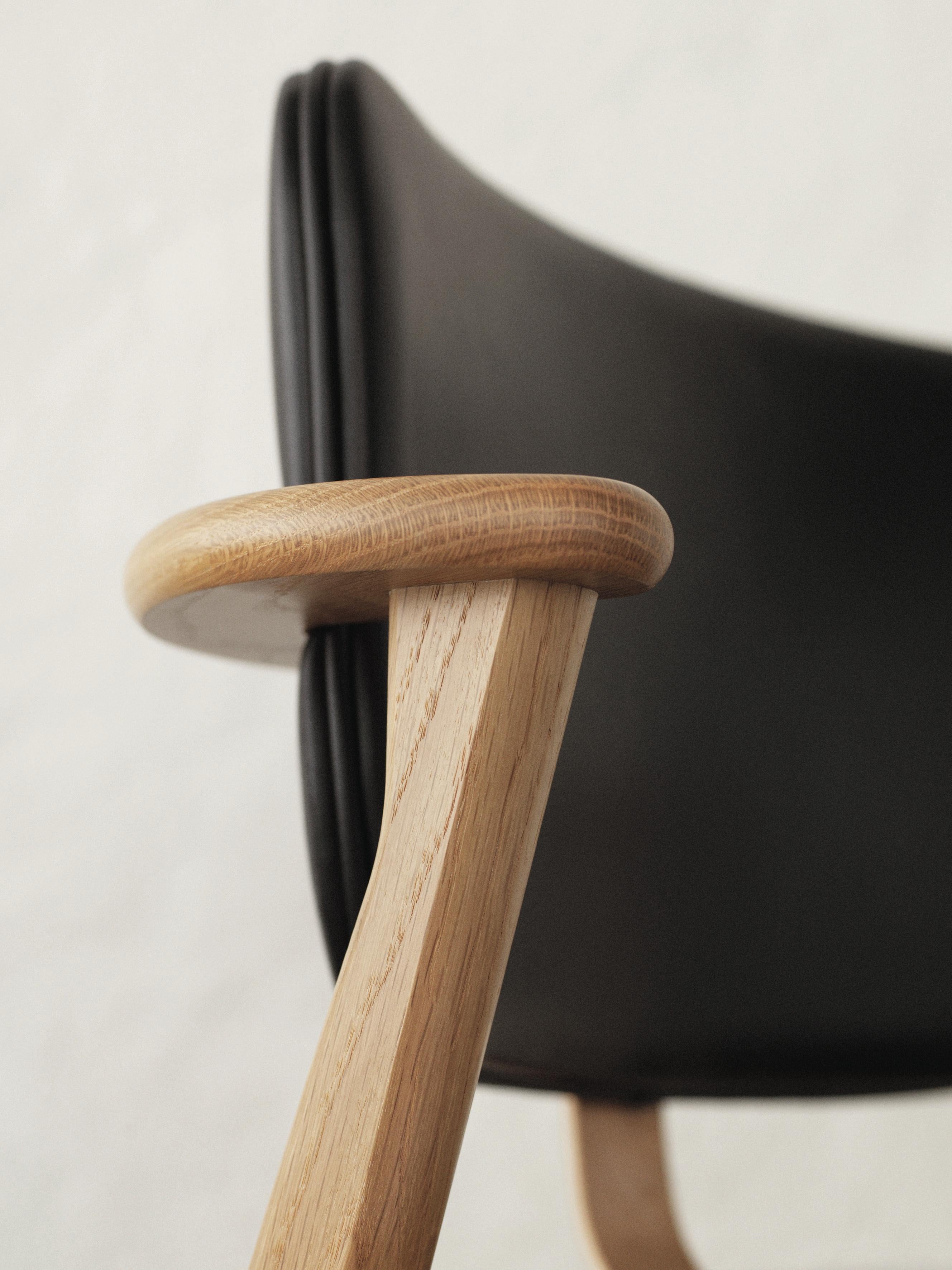 Ilmari Tapiovaara Domus Chair in Black Birch and Leather for Artek In New Condition In Glendale, CA