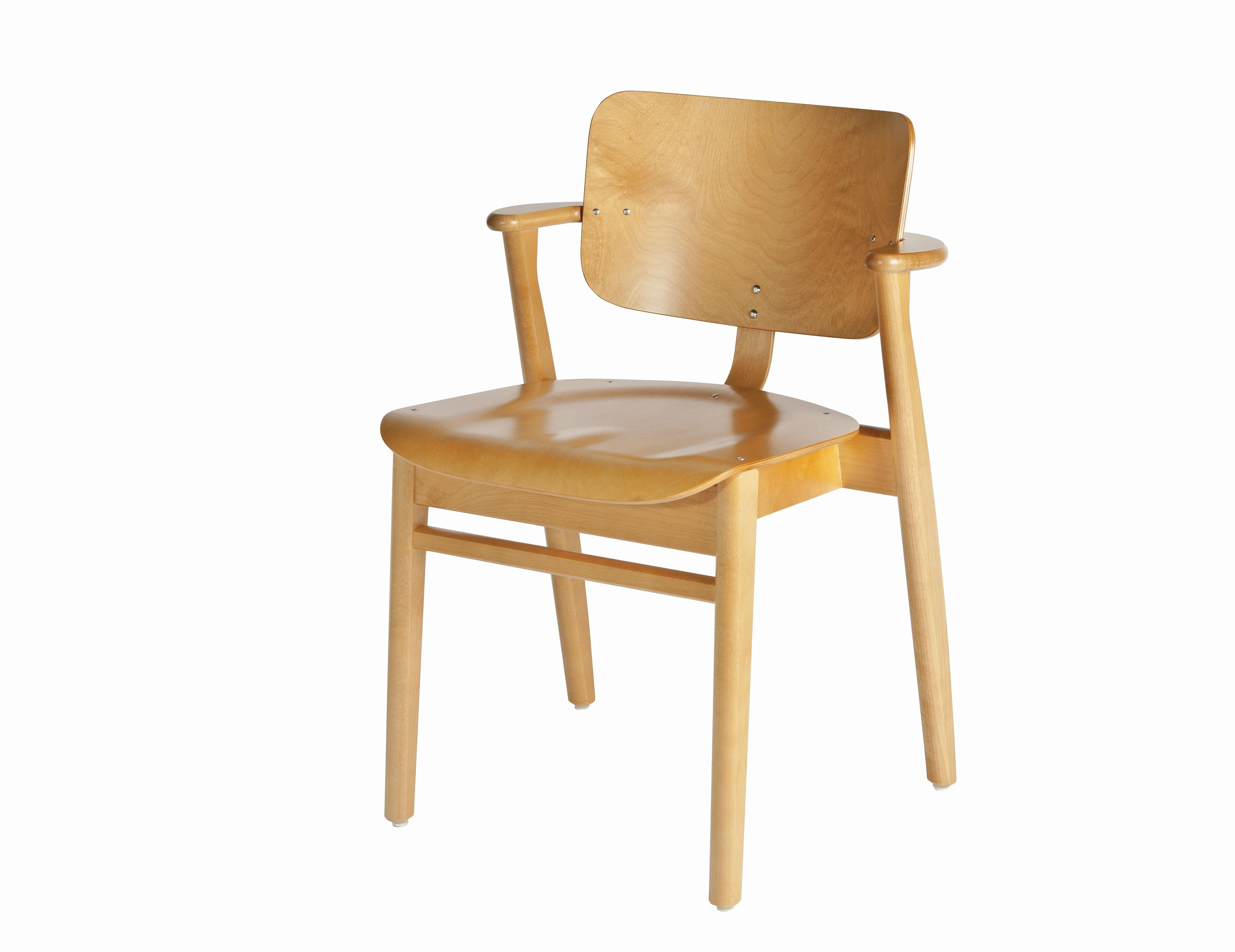Ilmari Tapiovaara Domus Chair in White Lacquered Birch for Artek 1