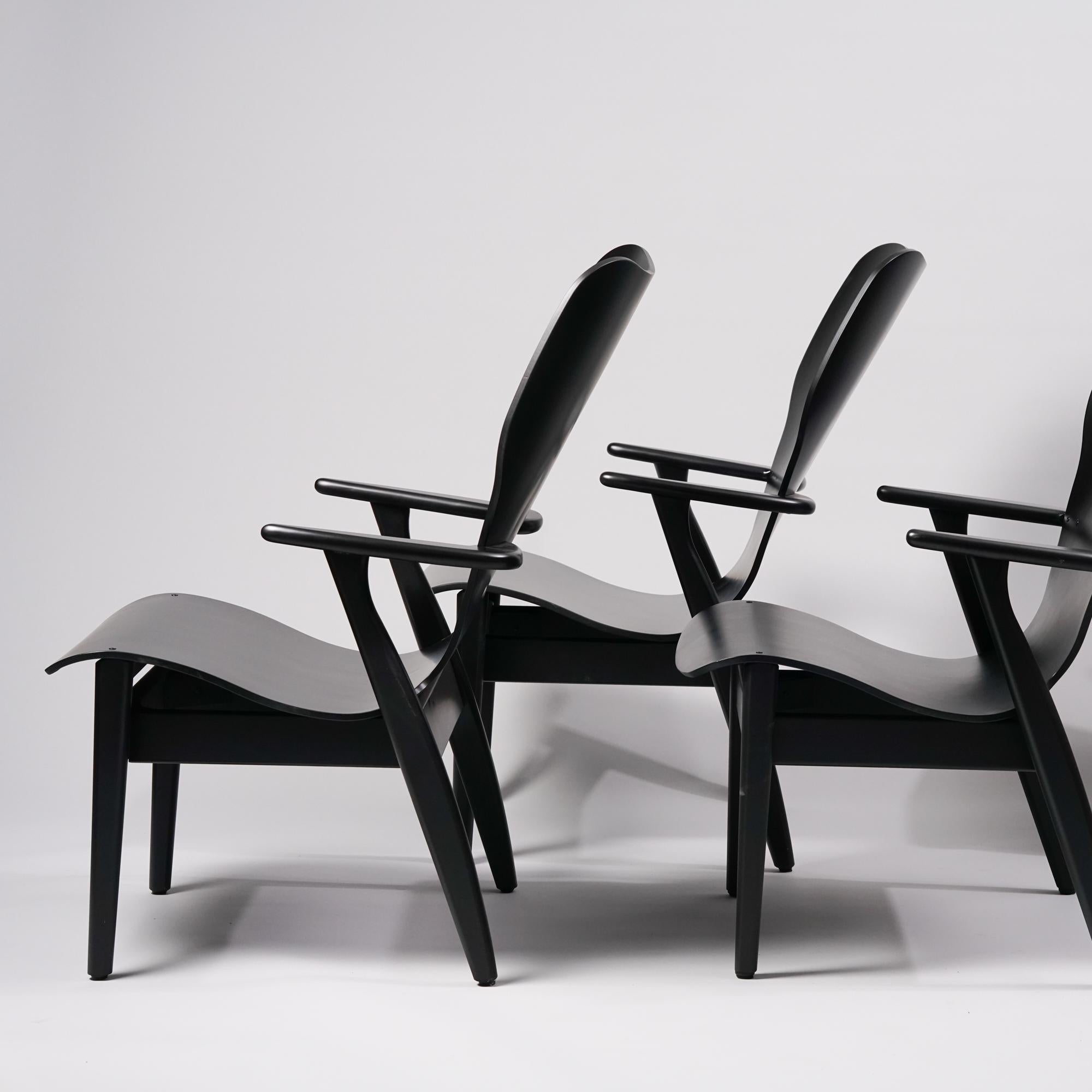 Contemporary Ilmari Tapiovaara Domus Lounge Chairs, Artek, 2000s
