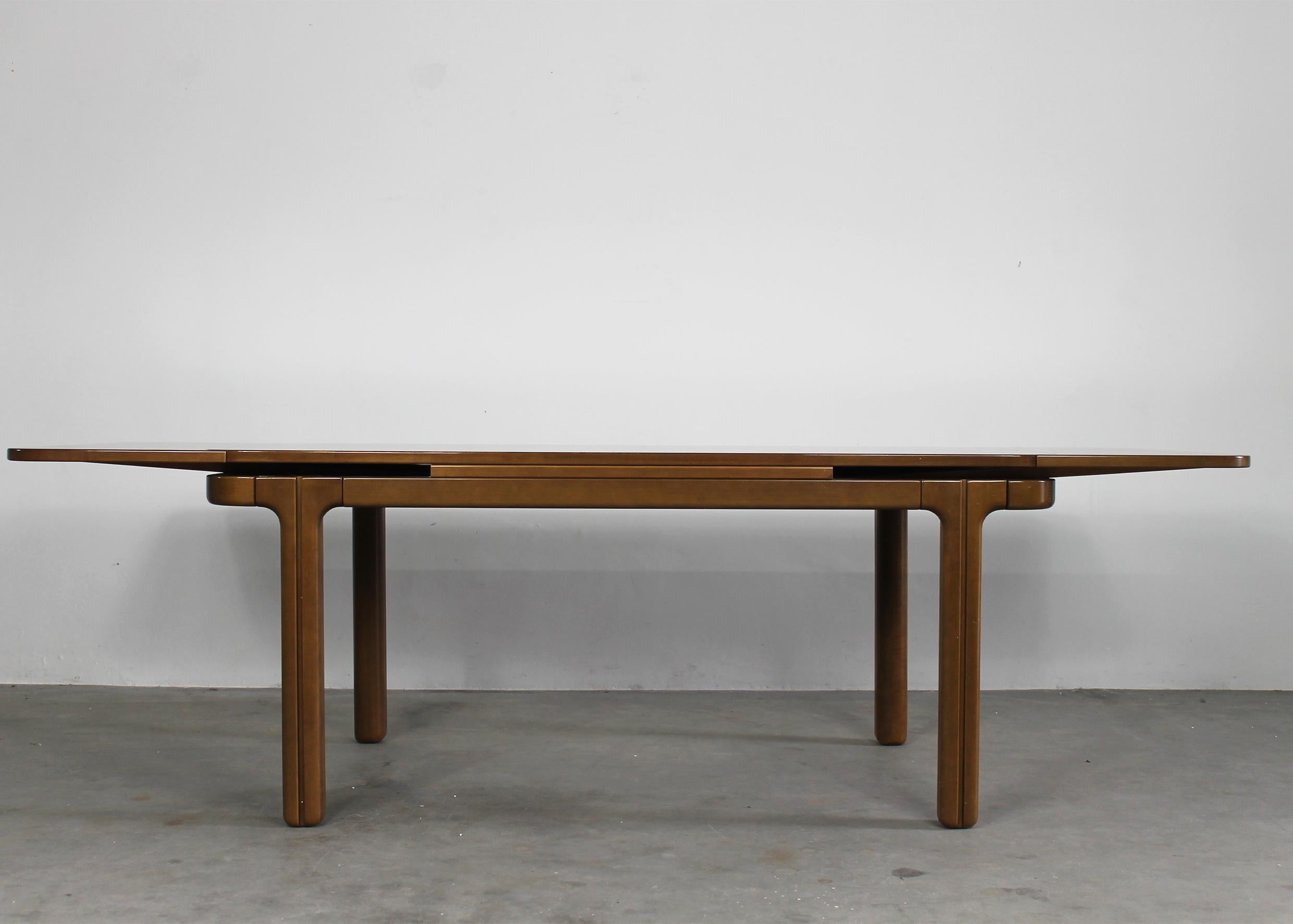 Ilmari Tapiovaara Extendable Dining Table in Wood 1970s  For Sale 3