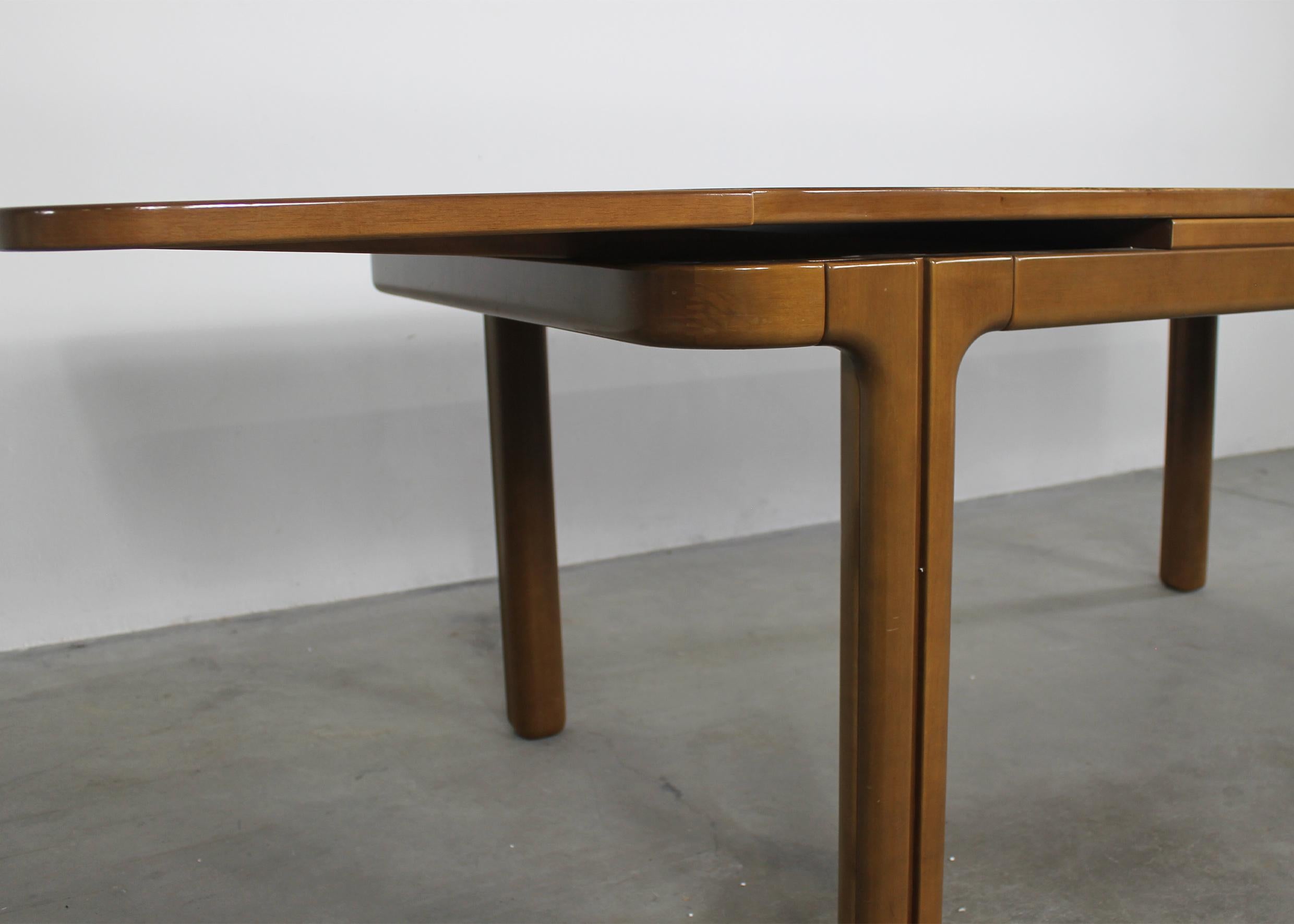 Ilmari Tapiovaara Extendable Dining Table in Wood 1970s  For Sale 4