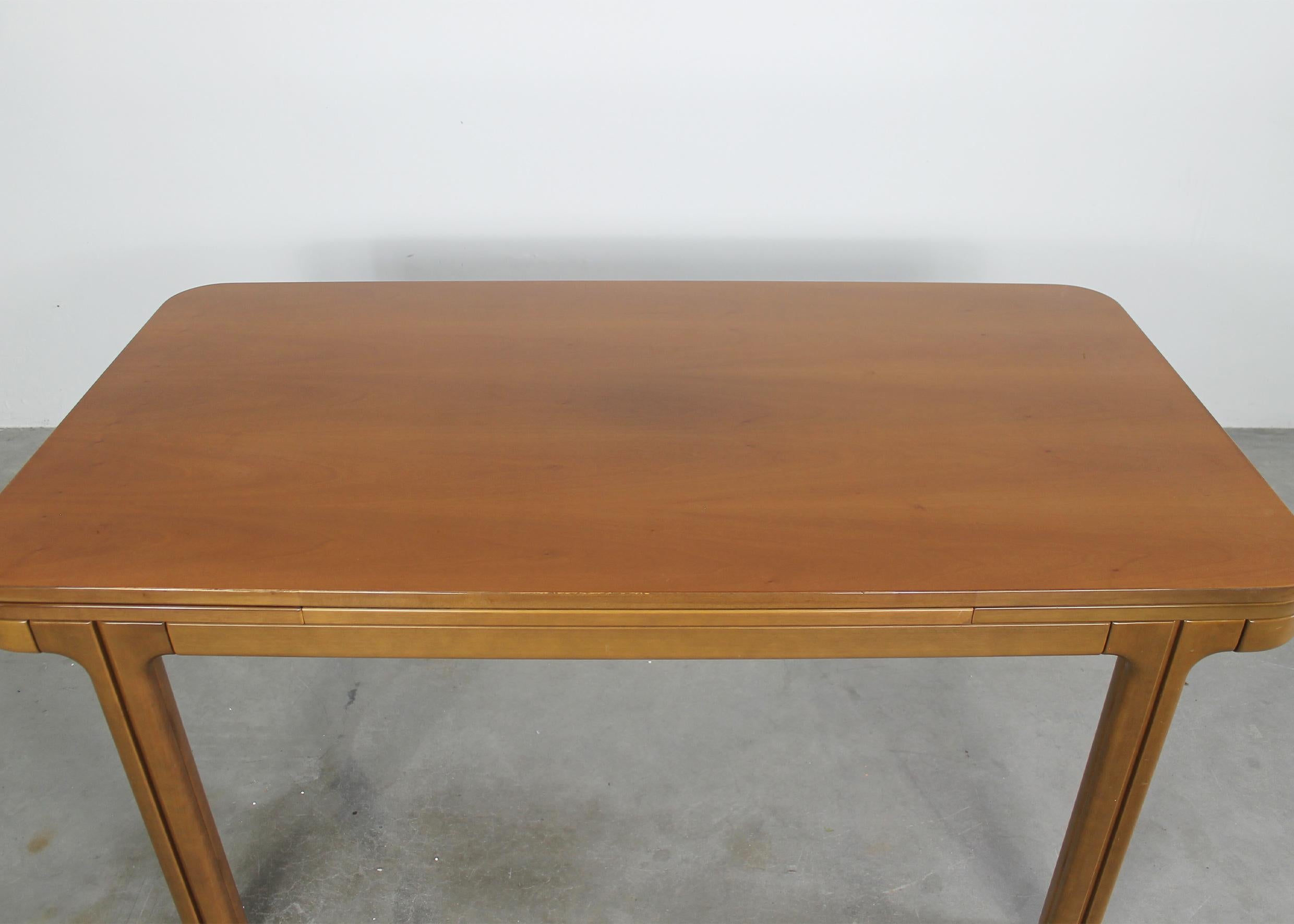 Ilmari Tapiovaara Rectangular Extendable Dining Table in Wood 1970s In Good Condition For Sale In Montecatini Terme, IT
