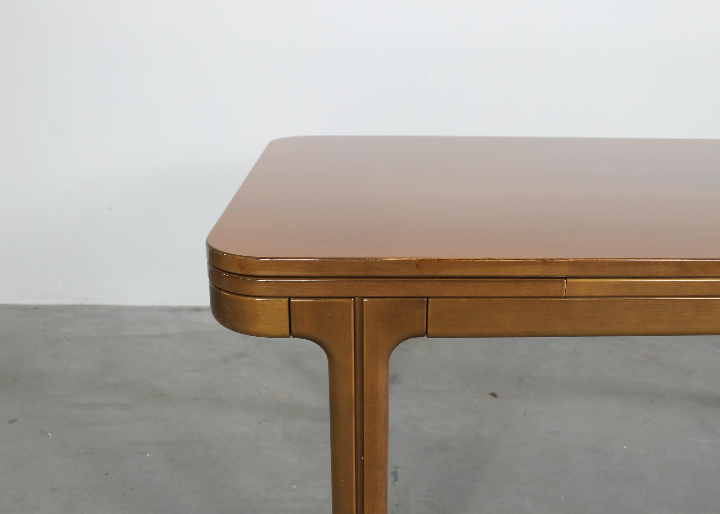 Late 20th Century Ilmari Tapiovaara Extendable Dining Table in Wood 1970s  For Sale