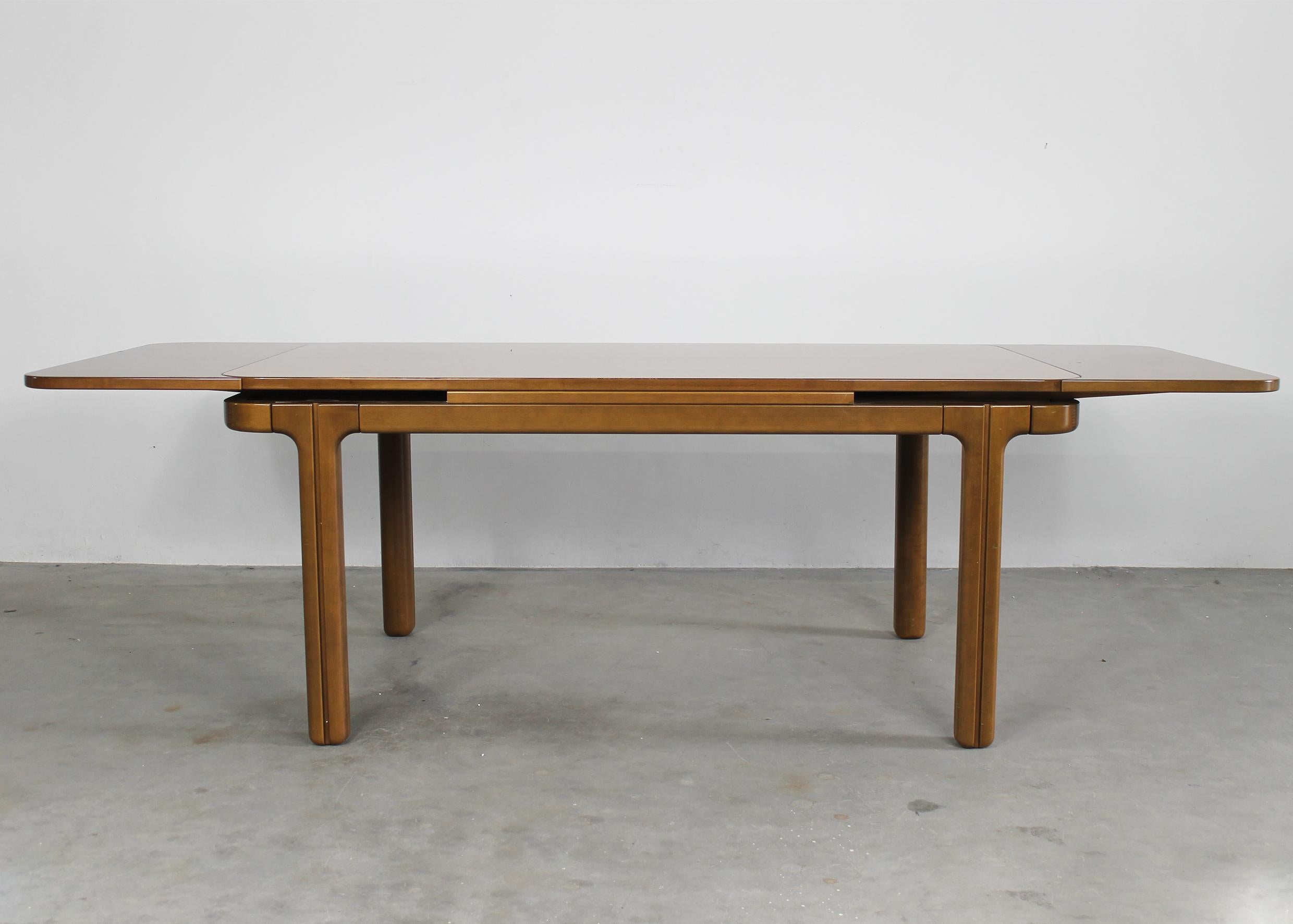 Ilmari Tapiovaara Extendable Dining Table in Wood 1970s  For Sale 2