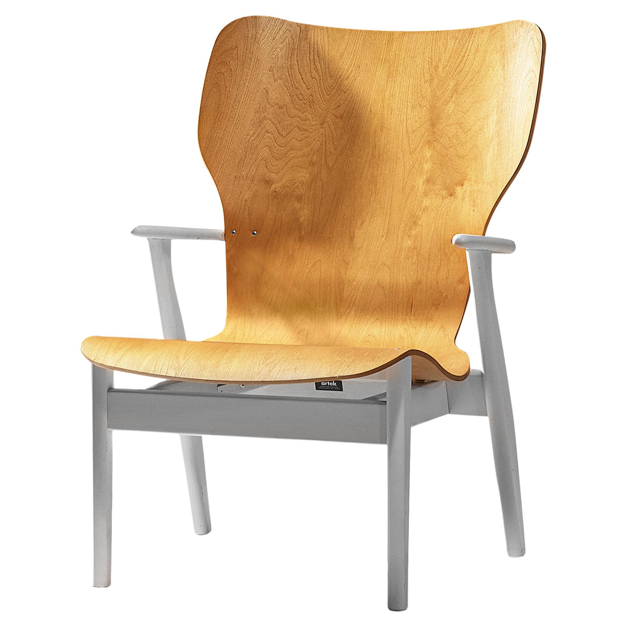 Ilmari Tapiovaara for Artek Lounge Chair 'Domus Lux' in Birch For Sale