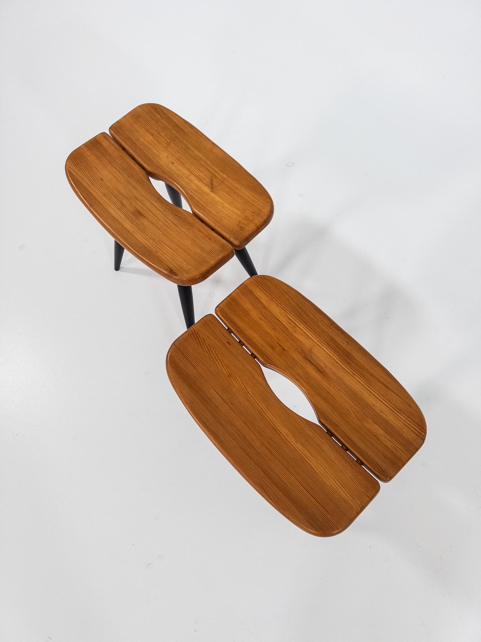 Ilmari Tapiovaara per Asko - Coppia di sgabelli originali 