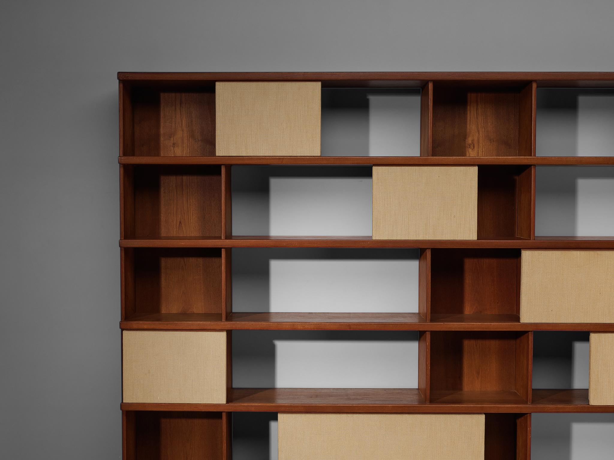 Ilmari Tapiovaara for La Permanente Mobili Cantù Bookcase in Teak 2