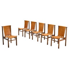 Ilmari Tapiovaara pour La Permanente Mobili Cantù Ensemble de six chaises de salle à manger 