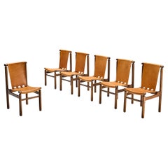 Ilmari Tapiovaara for La Permanente Mobili Cantù Set of Six Dining Chairs 