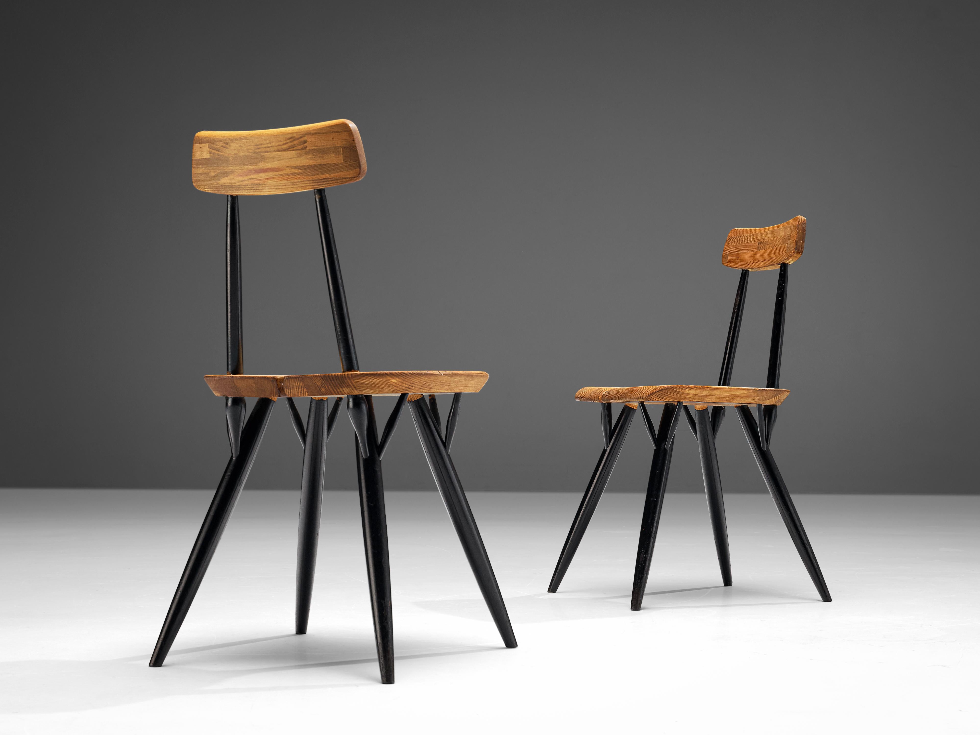 Ilmari Tapiovaara for Laukaan Puu Set of Four 'Pirkka' Chairs For Sale 1