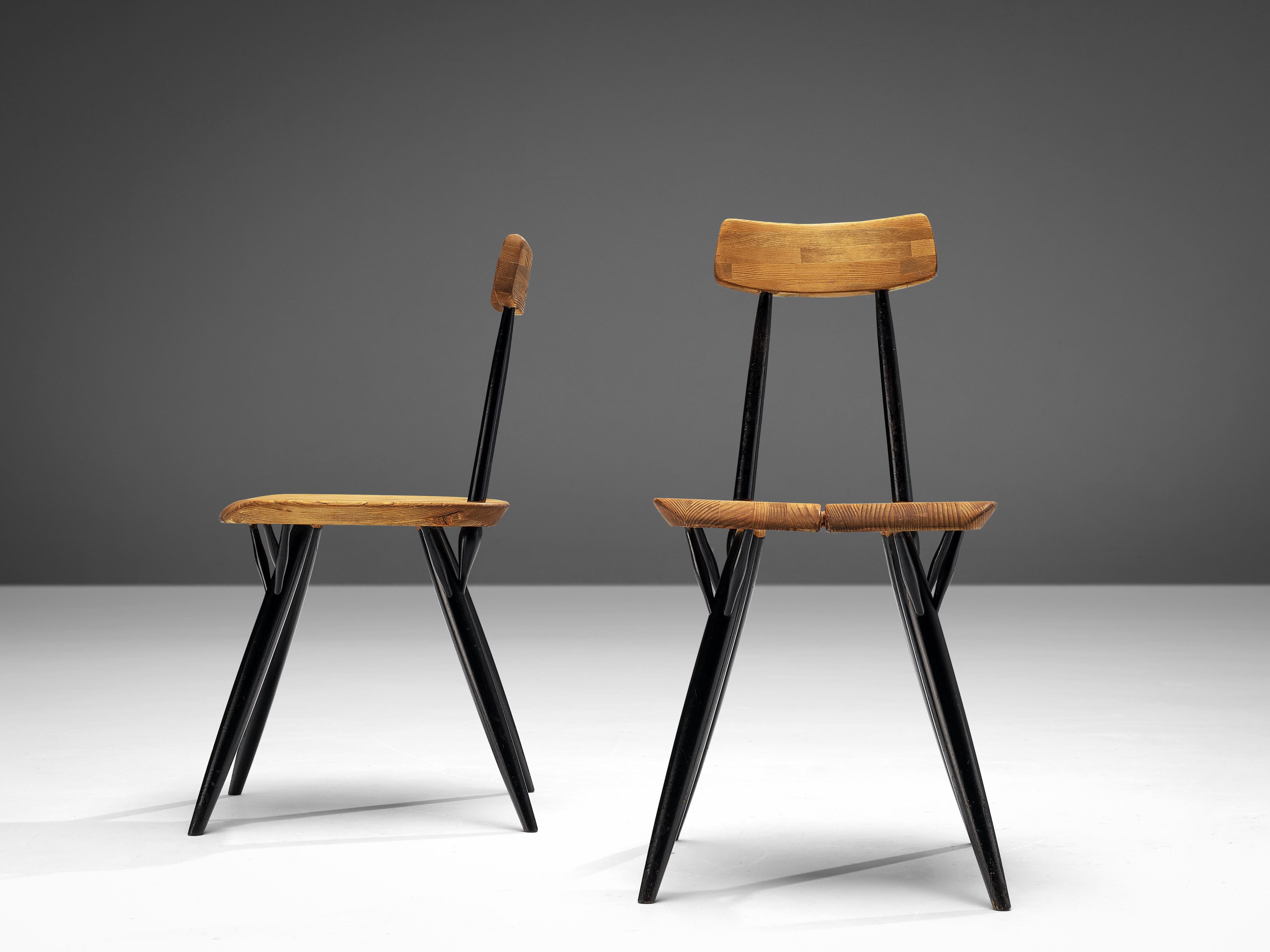 Ilmari Tapiovaara for Laukaan Puu Set of Four 'Pirkka' Chairs For Sale 2