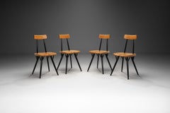 Ilmari Tapiovaara Four "Pirkka" Dining Chairs for Laukaan Puu, Finland 1950s