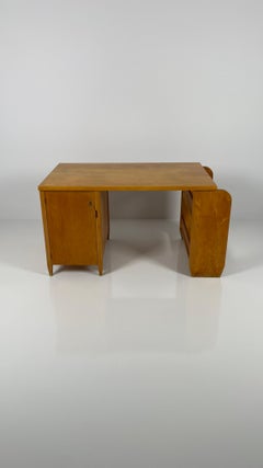 Ilmari Tapiovaara KP70 Birch Writing Desk for Keravan Puuteollisuus Oy, Finland