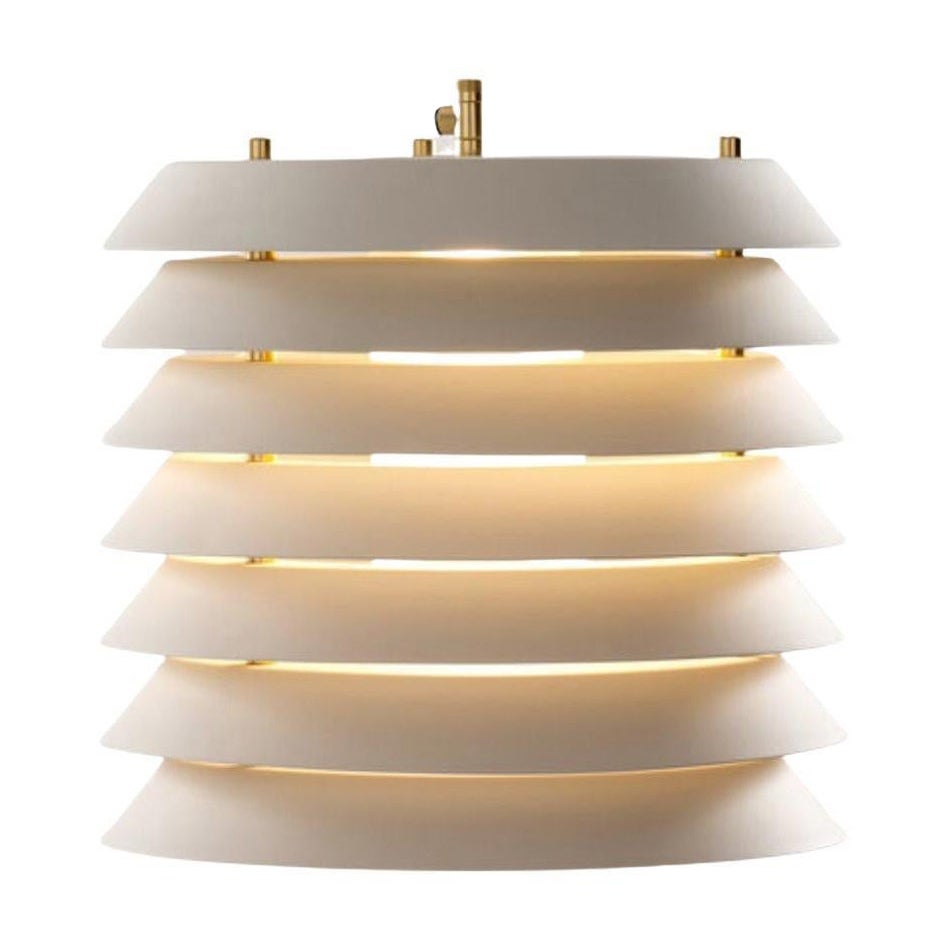 Ilmari Tapiovaara Large 'Maija' Pendant Lamp in Brass and White for Santa & Cole